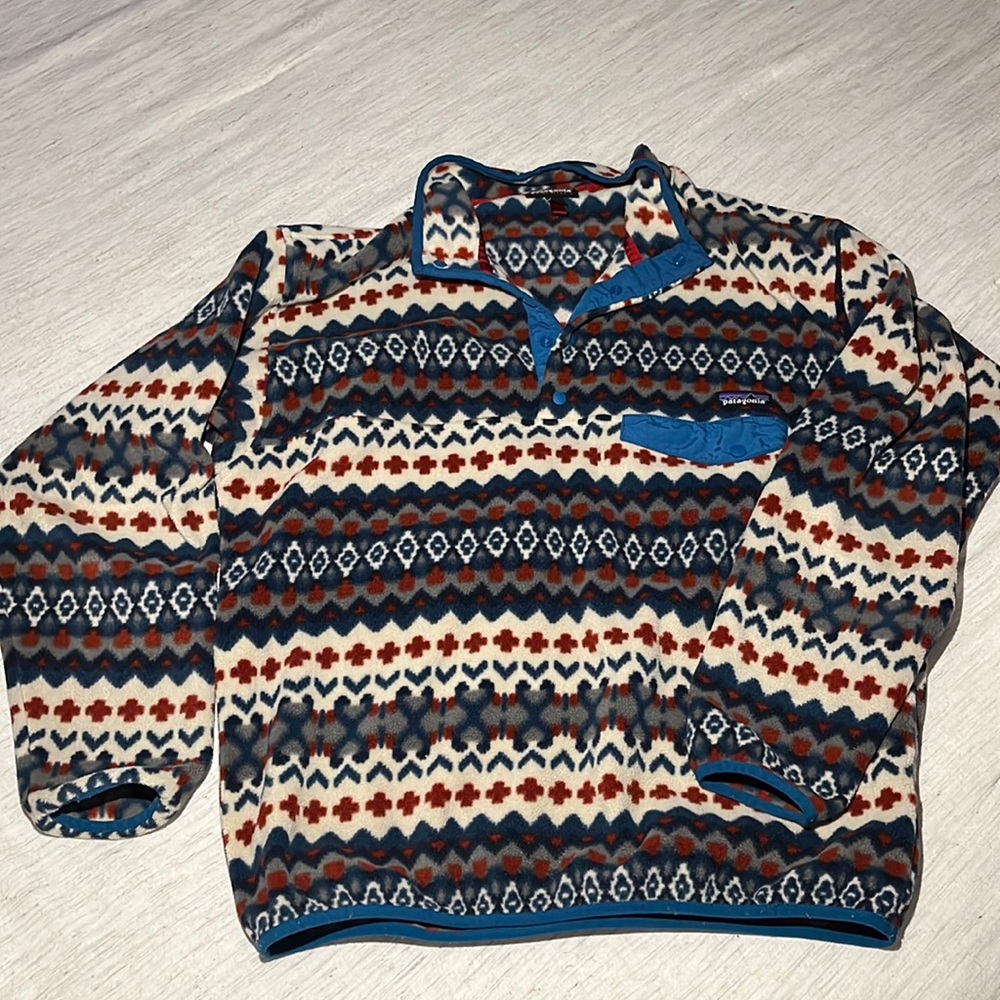 Lightweight Synchilla Snap-T Fleece Pullover Aztec Design - Mens